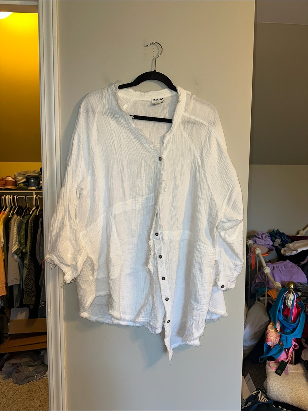 Arula size X (10/12) linen type button down